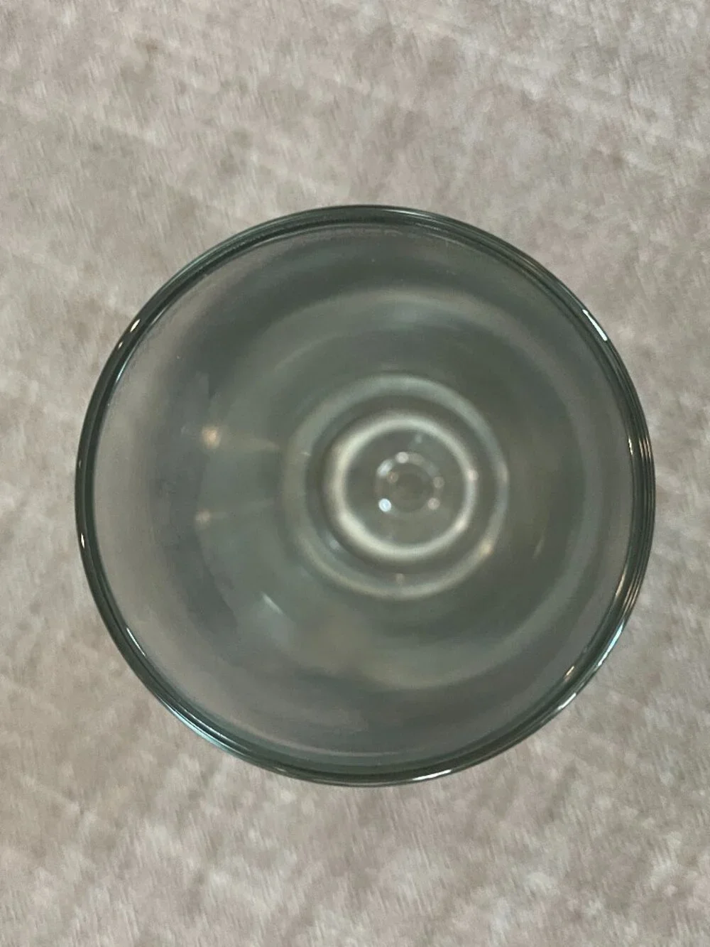 Italian Clear Glass Tear Drop Bud Vase Marked Italy 22 7
